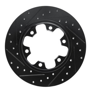 Ford Transit-150 Brake Rotor (1) - Rear Right - R1 Concepts - Drilled & Slotted - Black - `15-`25 Ford Transit-150 Brake Rotor (1) - Rear Right - R1 Concepts - Drilled & Slotted - Black - `15-`25